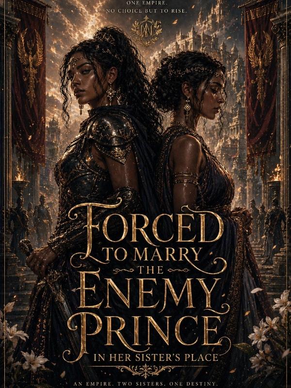 Forced to marry the enemy prince in her sister's place cover