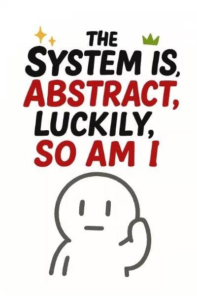 The System is Abstract, Luckily, So Am I cover
